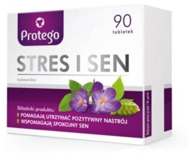 Protego Stres i Sen 90 tabletek (Data ważności 19.02.2024)