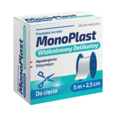 Przylepiec włókninowy MonoPlast Delikatny 5m*2,5cm