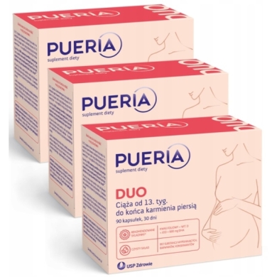 Pueria Duo 90 kapsułek Wielopak x3