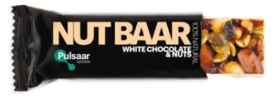 Pulsaar nut baar white chocolate & nuts 40 g