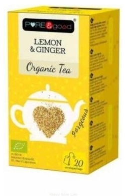 Pure&Good herbata Lemon - Ginger 20 saszetek