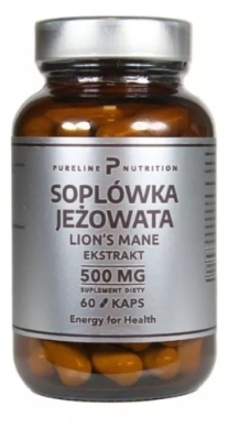 Pure Nutrition Soplówka Jeżowata 500mg 60 kapsułek