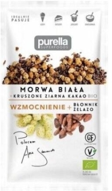 Purella Superfoods Morwa Biała 60% + Kakao Kruszone 40% 45g