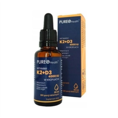 Pureo Health Witaminy D3+K2 krop. 30 ml