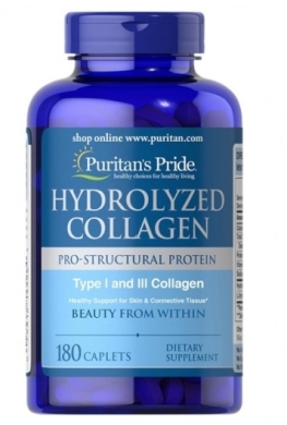 Puritans Pride Hydrolyzed Collagen 1000mg 180 tabletek