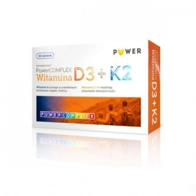 Puwer Complex Witamina D3 + K2 30 tabletek