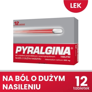 Pyralgina 500 mg 12 tabletek