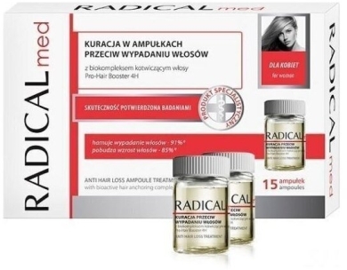 RADICAL MED Kuracja przeciw wypadaniu włosów dla kobiet 15 ampułek