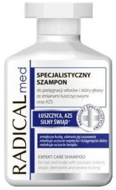 RADICAL MED Specjalistyczny szampon do włosów i skóry głowy ze zmianami łuszczycowymi i AZS 300 ml