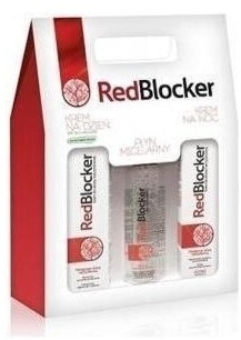 REDBLOCKER Zestaw Krem na dzień+ na noc + płyn micelarny