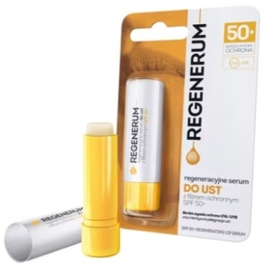 REGENERUM regeneracyjne serum do ust z filtrem ochronnym SPF 50+ 5g