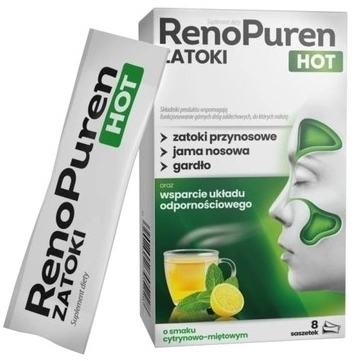RENOPUREN zatoki HOT proszek 8 saszetek