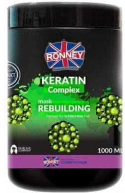 RONNEY Keratin Complex maska odbudowująca do włosów suchych i łamliwych 1l