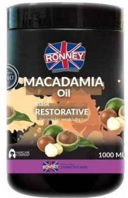 RONNEY Macadamia Oil maska wzmacniająca do włosów suchych i łamliwych 1l
