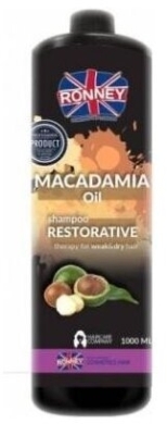 RONNEY Macadamia Oil szampon wzmacniający do włosów suchych i zniszczonych 1l