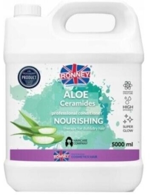 RONNEY Odżywka nawilżająca do włosów matowych i suchych ALOE 5000 ml