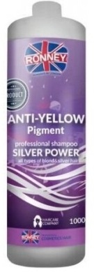 RONNEY SILVER POWER Szampon do włosów blond, rozjaśnianych i siwych 300 ml