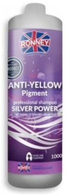 RONNEY SILVER POWER Szampon do włosów blond, rozjaśnianych, siwych 1000 ml