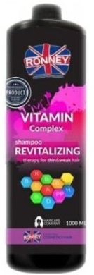 RONNEY Vitamin Complex szampon rewitalizujący do włosów cienkich i osłabionych 1l