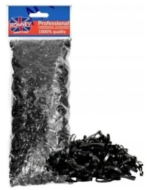 RONNEY gumki silikonowe czarne grube 100g