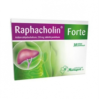 Raphacholin forte 250 mg 30 tabletek