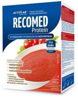 RecoMed Protein smak pomidorowo-paprykowy 4 saszetki (Data ważności 13.02.2024)
