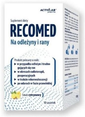 RecoMed na odleżyny i rany smak cytrynowy 10 saszetek