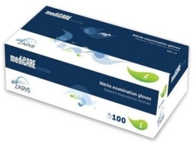 Rękawice diagnostyczne Nitrylowe L 100 sztuk