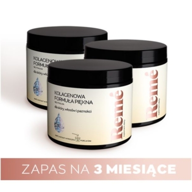 Remé kolagenowa formuła piękna o smaku neutralnym 3x30 porcji 