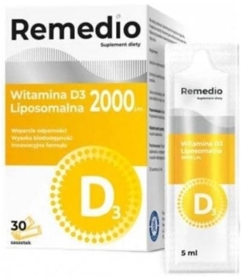 Remedio Witamina D3 liposomalna płyn 30 saszetek 5 ml