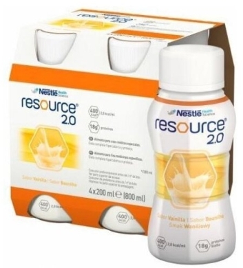 Resource 2.0 o smaku waniliowym płyn 4 x 200 ml
