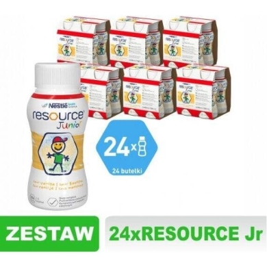 Resource Junior smak waniliowy Zestaw: 24 x 200 ml