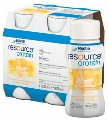 Resource Protein o smaku waniliowym płyn 4 x 200 ml