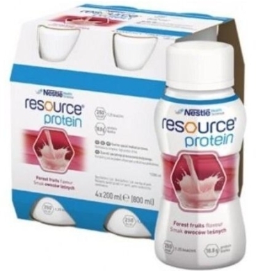 Resource Protein smak owoce leśne 4 x 200 ml