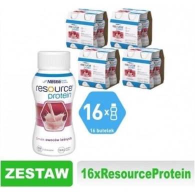 Resource Protein smak owoce leśne Zestaw: 16x200 ml WYSYŁKA 0 zł