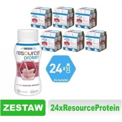 Resource Protein smak owoce leśne Zestaw: 24x200 ml WYSYŁKA 0 zł