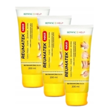 Reumatek Max żel 200 ml Wielopak x3