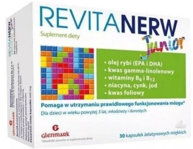 Revitanerw Junior 30 kapsułek żelatynowych miękkich