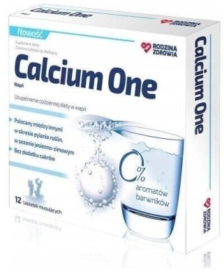 Rodzina Zdrowia Calcium One 12 tabletek musujących