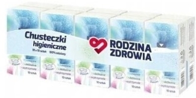 Rodzina Zdrowia Chusteczki higieniczne 10 opakowań