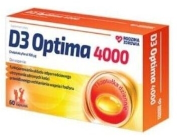 Rodzina Zdrowia D3 Optima 4000 60 kapsułek