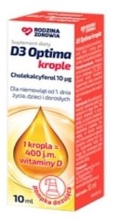 Rodzina Zdrowia D3 Optima Krople 10 ml