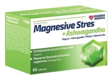 Rodzina Zdrowia Magnesive Stres + Ashwaganda 60 tabletek