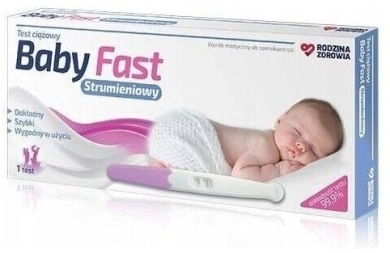 Rodzina Zdrowia Test Ciążowy Baby Fast Strumieniowy 1 Test