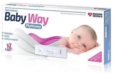 Rodzina Zdrowia Test ciążowy Baby Way płytkowy 1 test