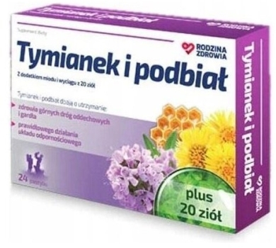 Rodzina Zdrowia Tymianek i Podbiał 24 pastylki
