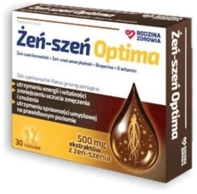 Rodzina Zdrowia Żeń-szeń Optima 30 kapsułek