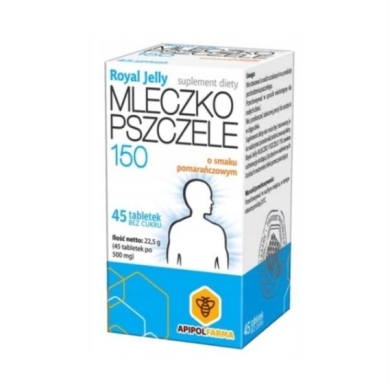 Royal Jelly Mleczko Pszczele 150, 45 tabletek do ssania