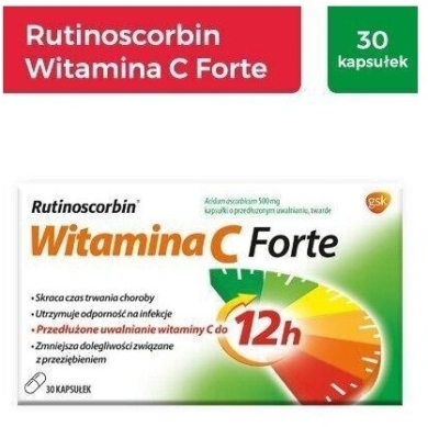 Rutinoscorbin Witamina C Forte 500 mg 30 kapsułek