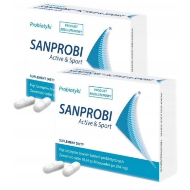 SANPROBI Active & Sport 40 kapsułek Wielopak x2